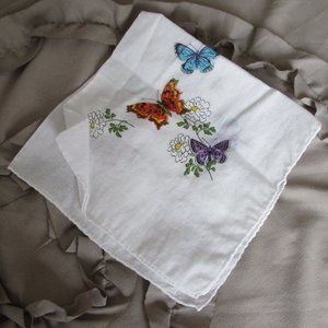 vintage printed handkerchief pocket square